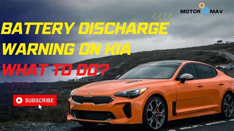 Battery discharge warning kia. Things To Know About Battery discharge warning kia. 